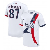 Pánský Fotbalový dres Paris Saint-Germain Joao Neves #87 2024-25 Venkovní Krátký Rukáv